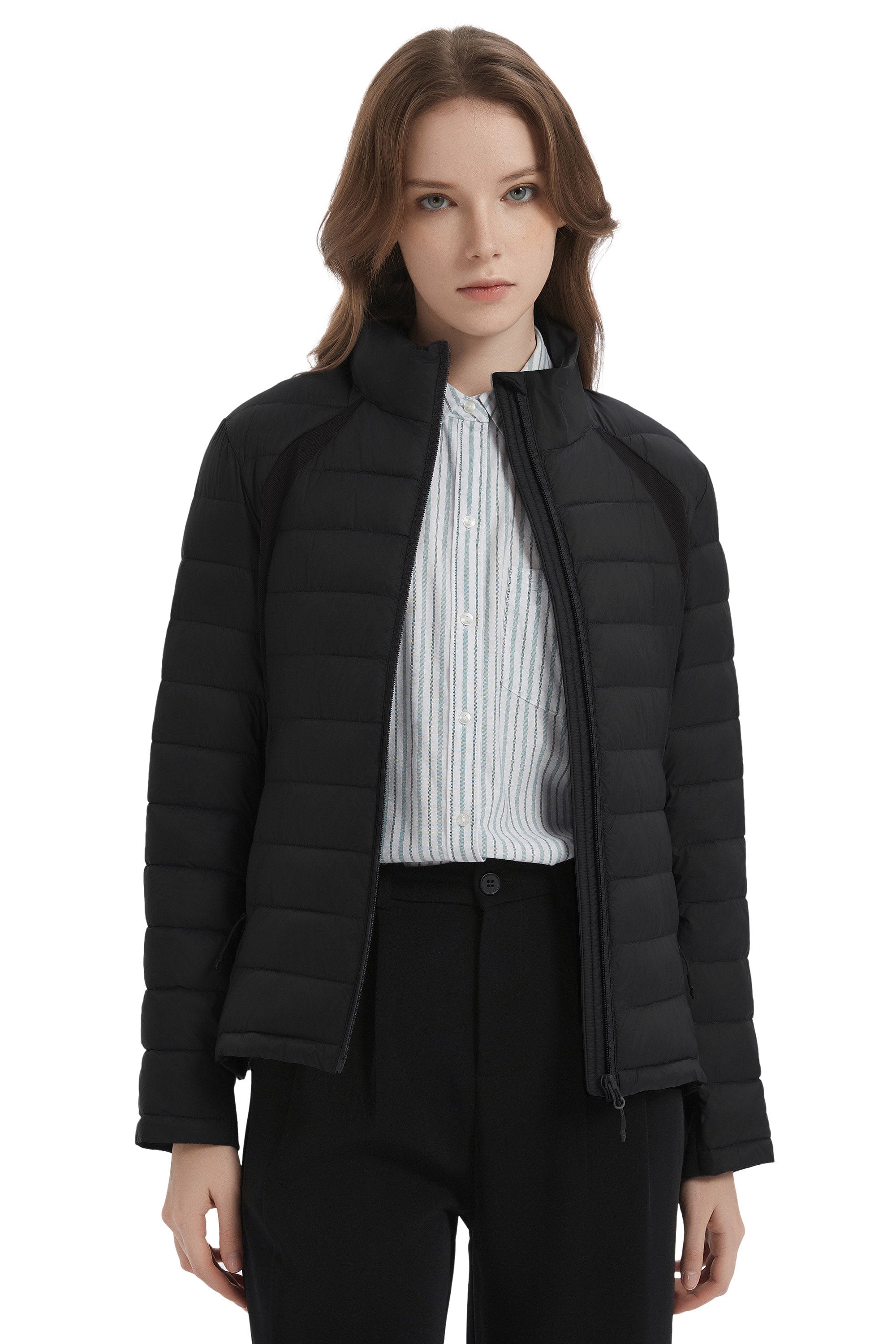 Orolay Lightweight Insulated Quilted Puffer Coats Breathable #color_black