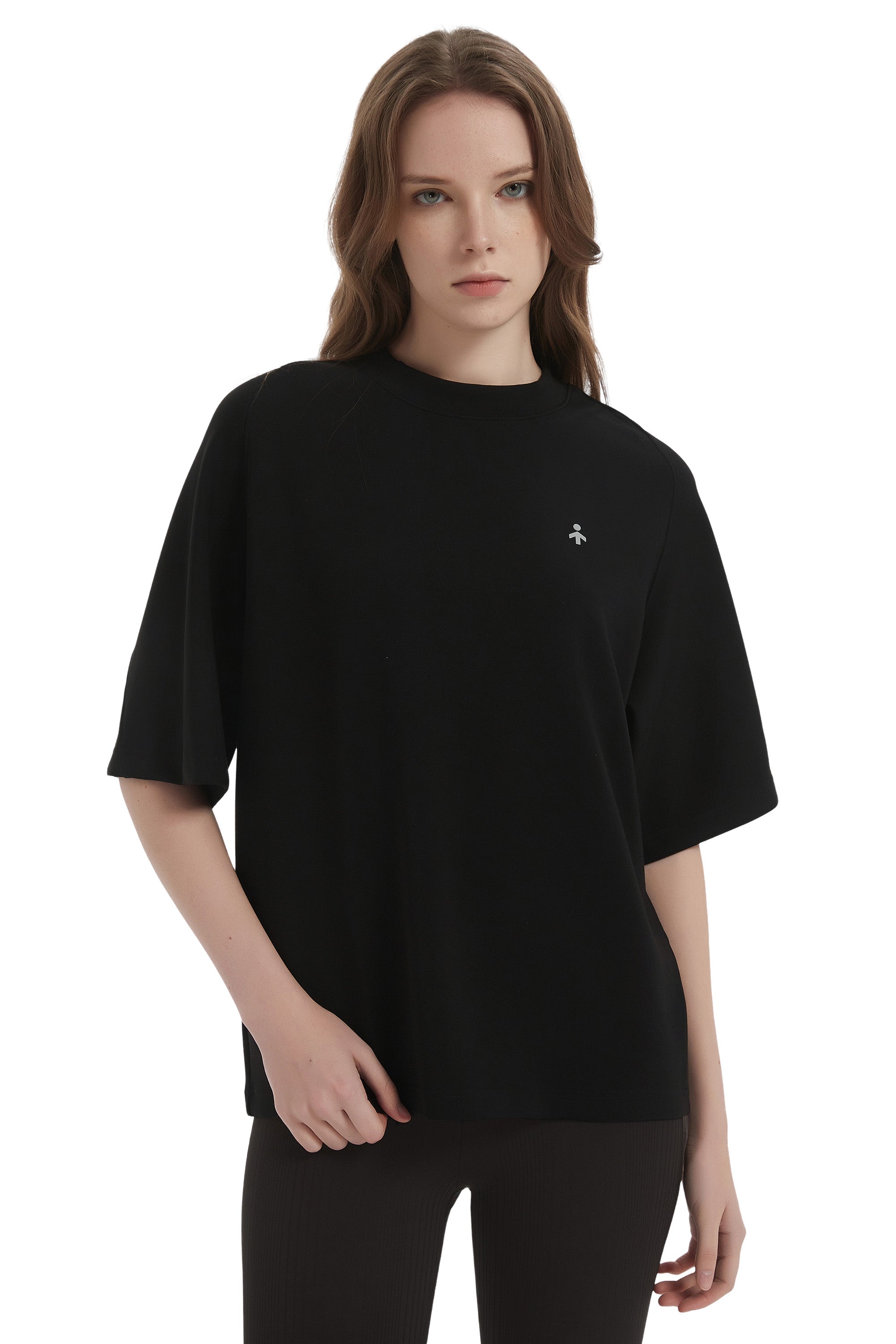 orolay Casual Crew Neck T-Shirt Tops Basic Workout #color_black