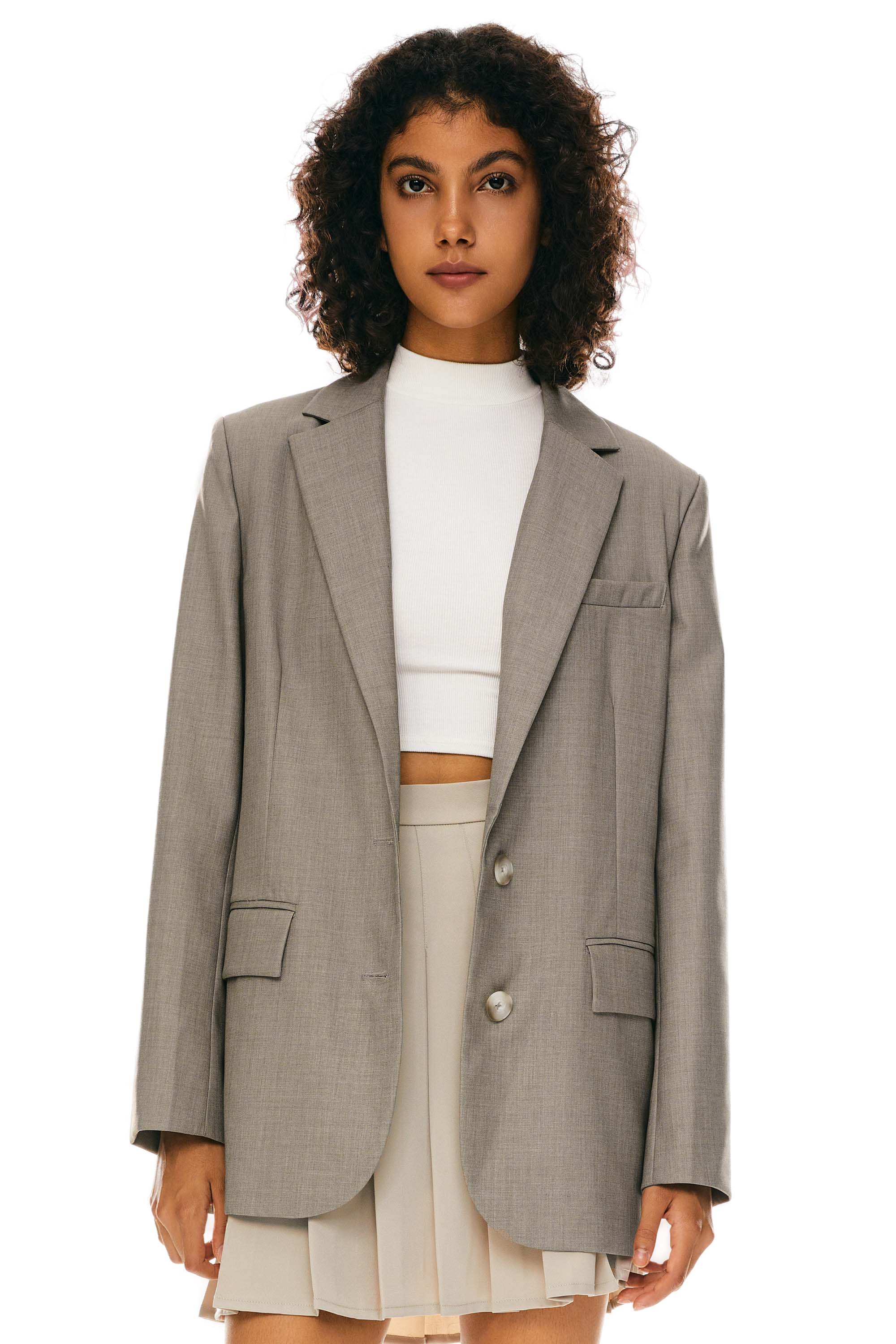 Orolay Long Sleeve Work Blazer Casual Business #color_khaki