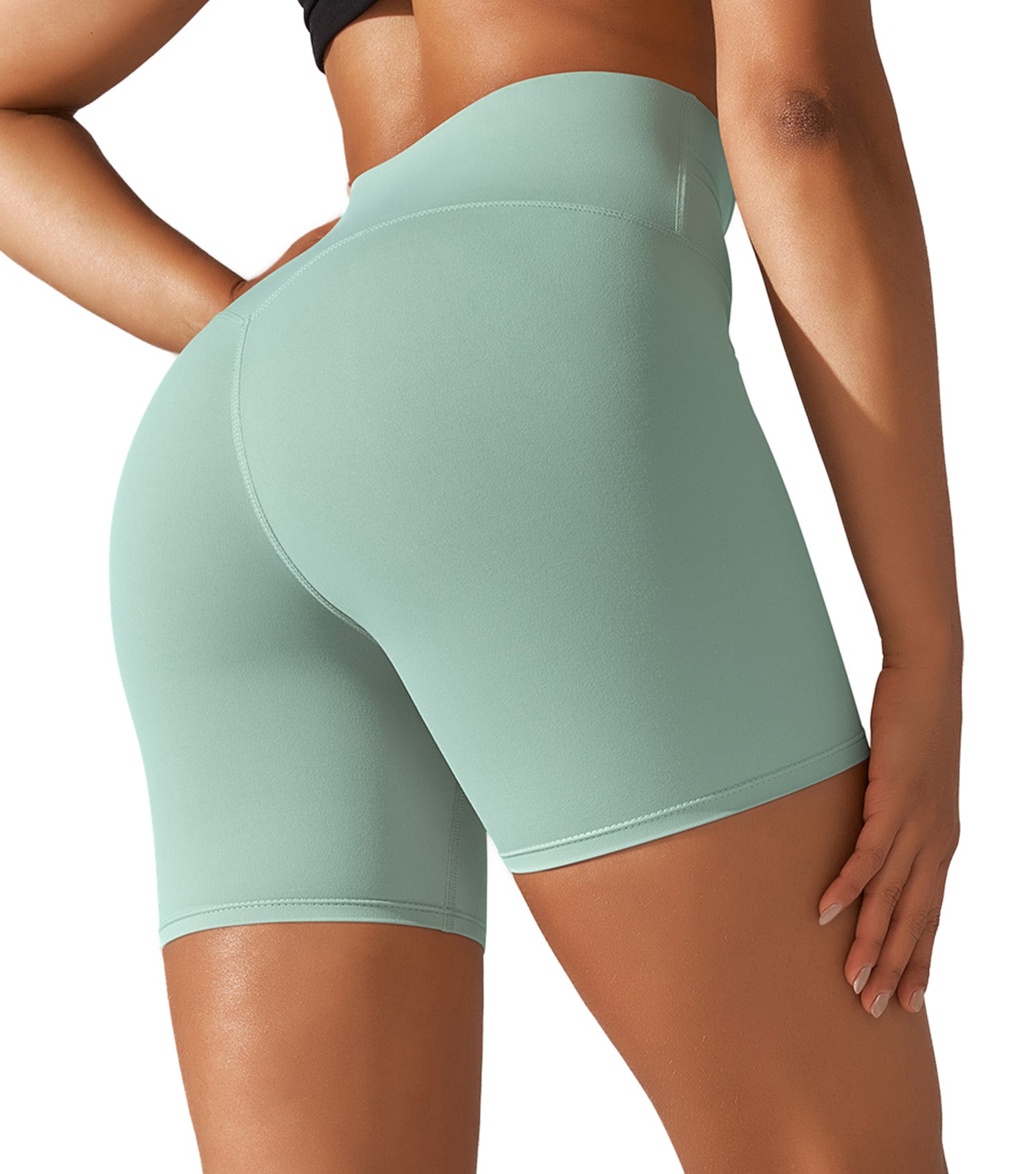 Orolay Feeling Biker Shorts-Naked Feeling Biker Shorts - Orolay, #color_green