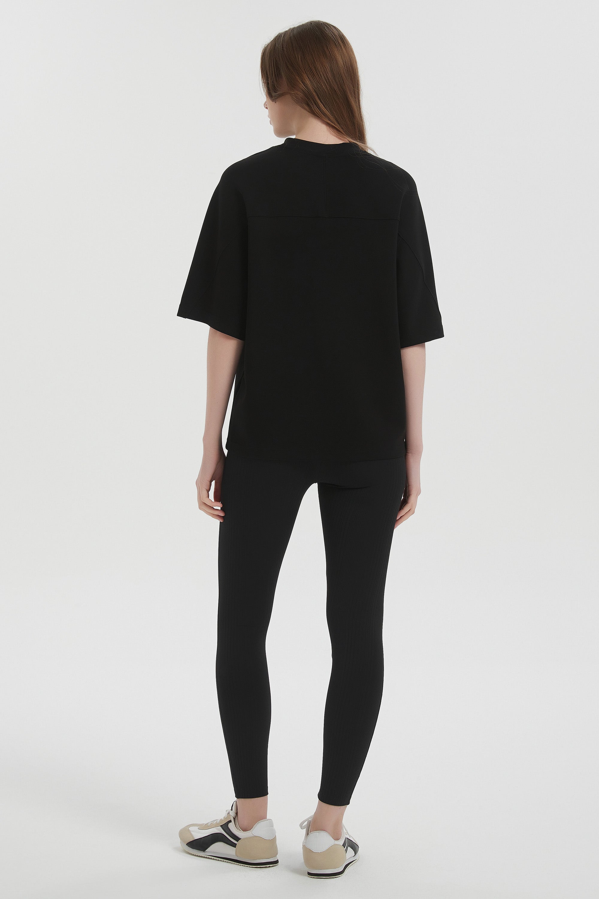 orolay Casual Crew Neck T-Shirt Tops Basic Workout #color_black