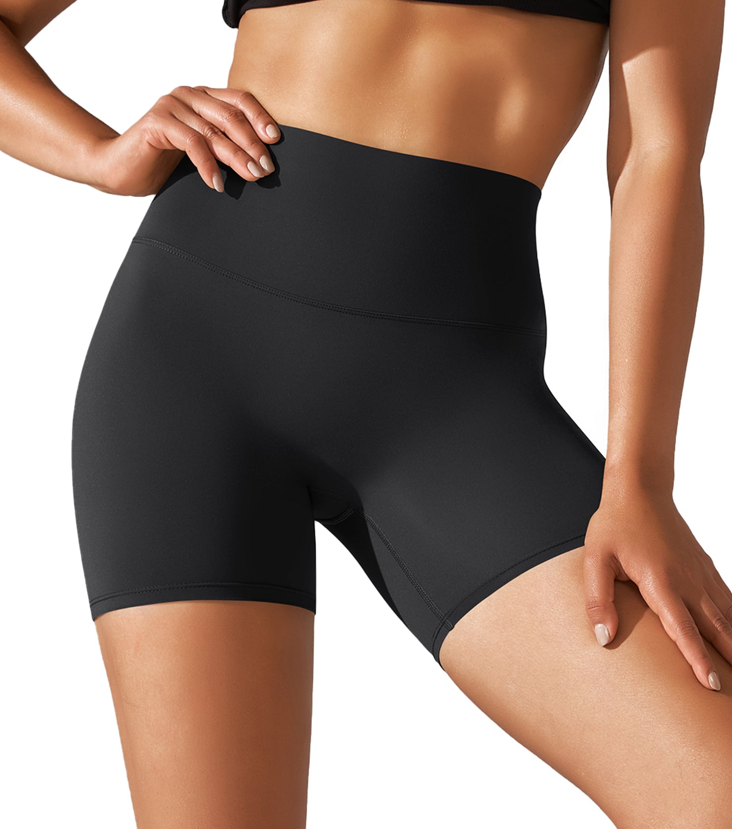 Orolay-Naked Feeling Biker Shorts-Naked Feeling Biker Shorts - Orolay, #color_Black