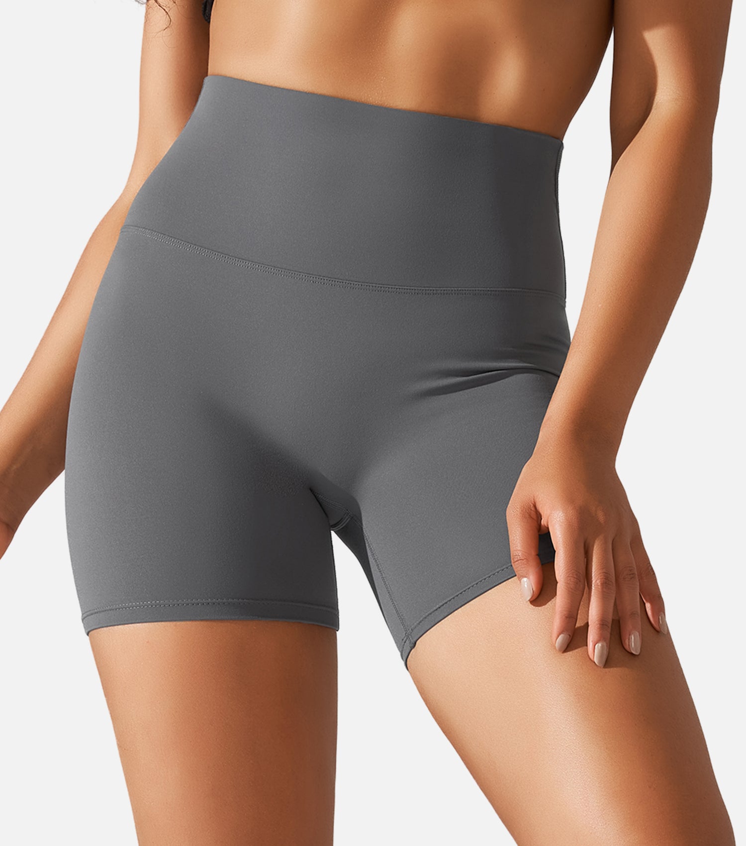 Orolay Feeling Biker Shorts-Naked Feeling Biker Shorts - Orolay, #color_gray