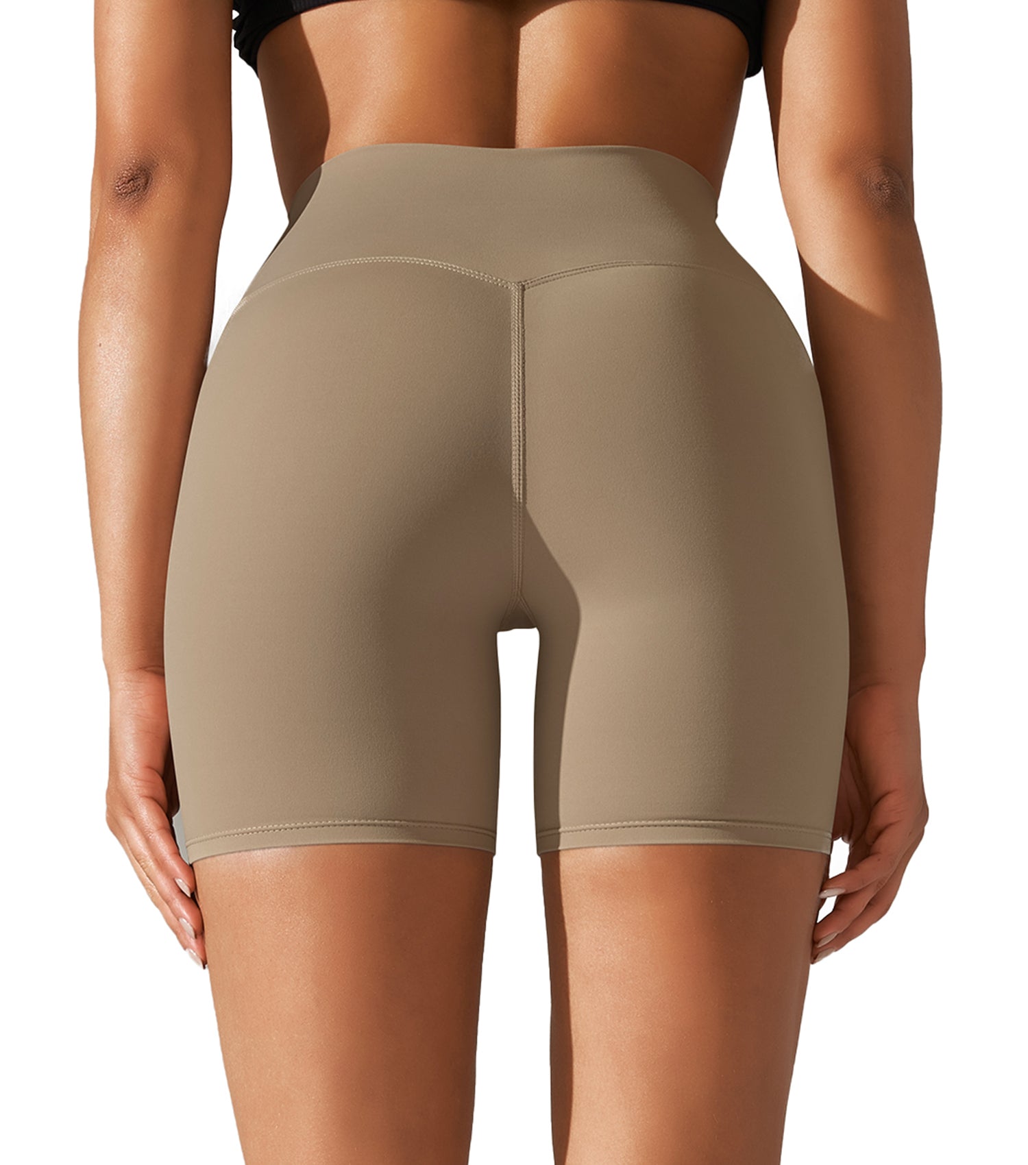 Orolay-Naked Feeling Biker Shorts-Naked Feeling Biker Shorts - Orolay, #color_Khaki