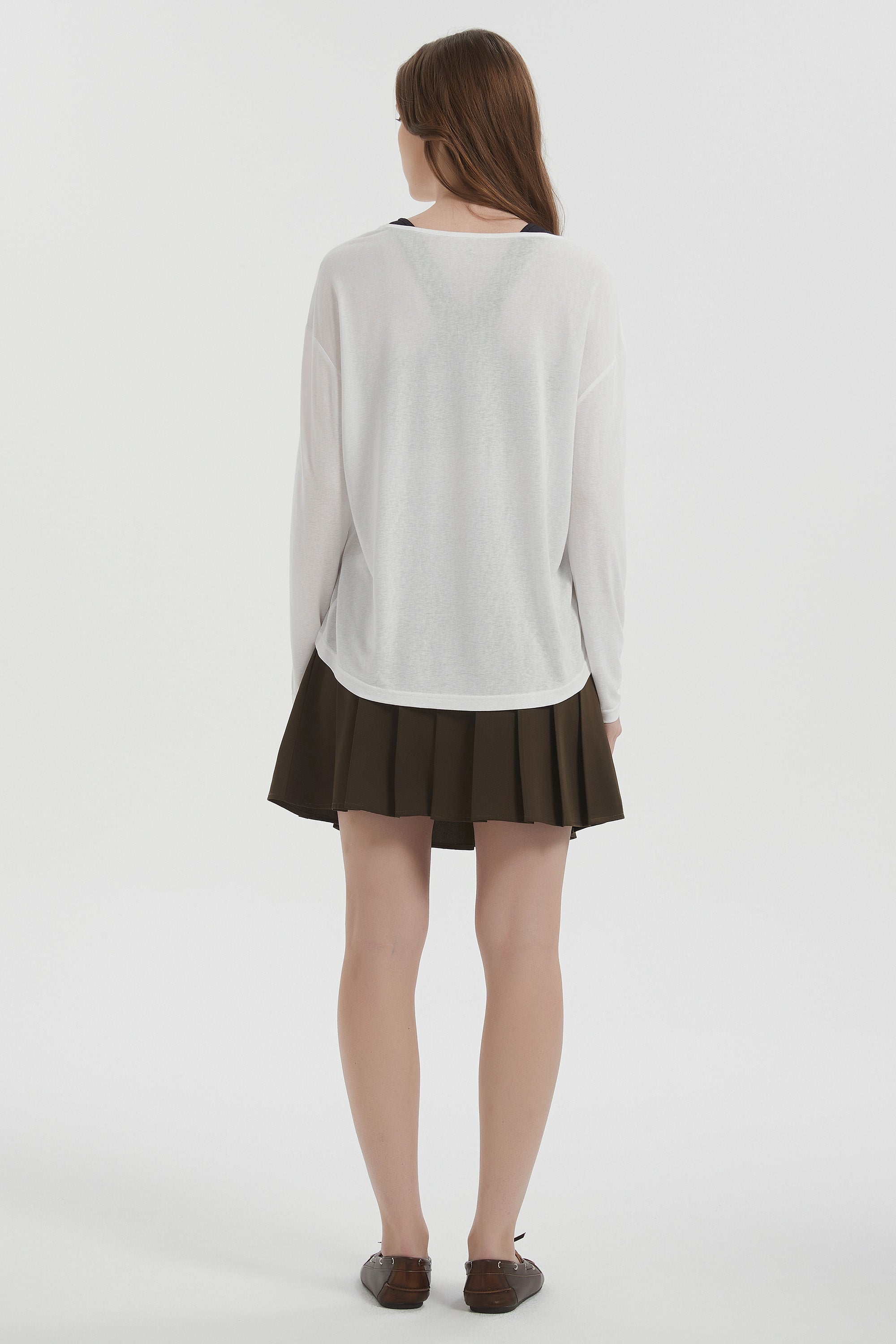 orolay Long Sleeve Sun T-Shirts Lightweight UV Protection #color_white