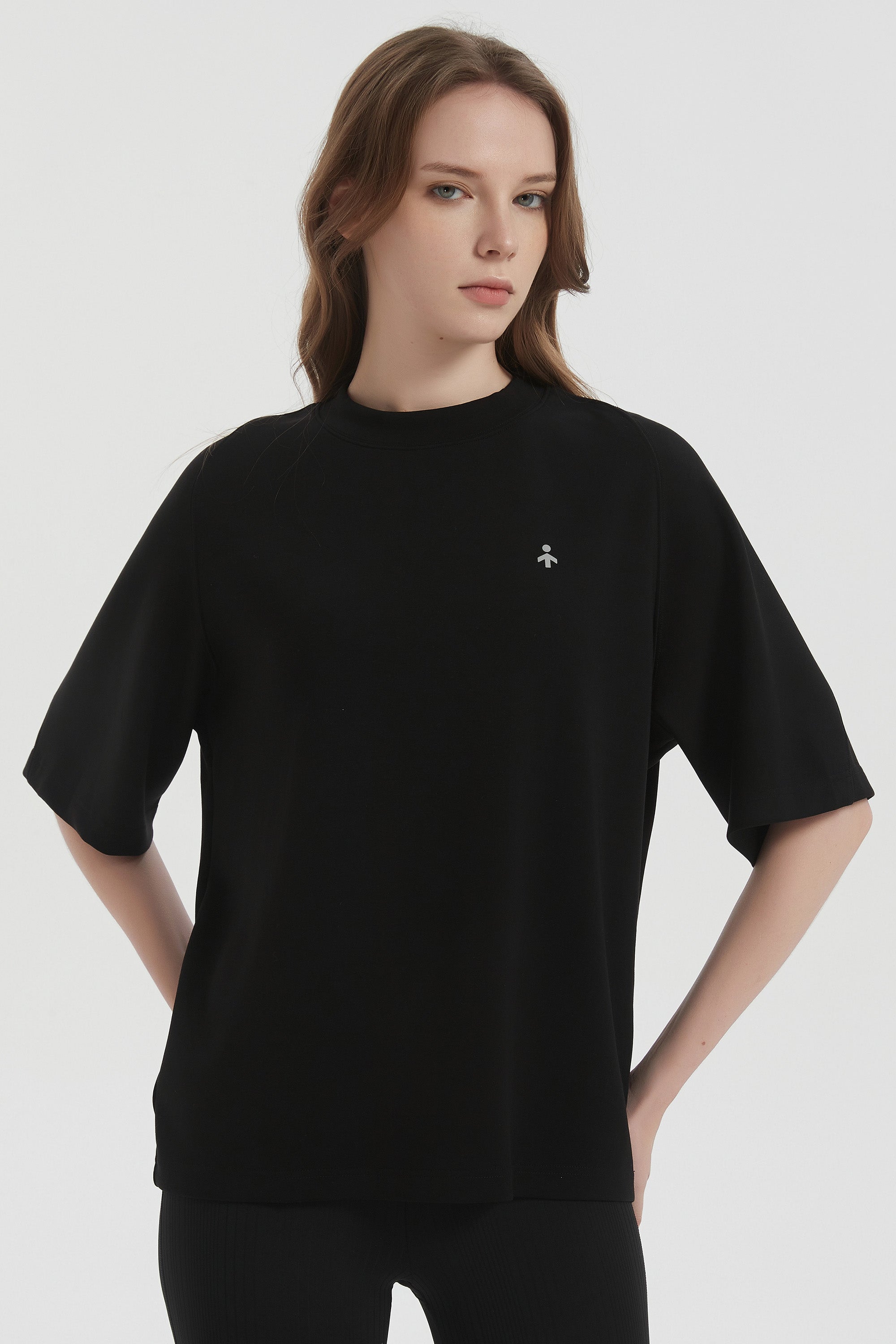 orolay Casual Crew Neck T-Shirt Tops Basic Workout #color_black