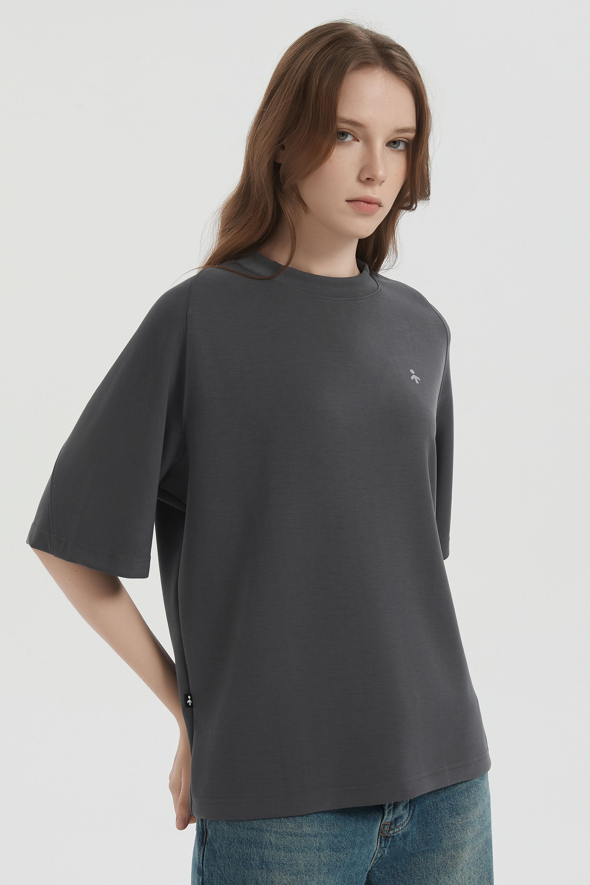 orolay Casual Crew Neck T-Shirt Tops Basic Workout #color_gray