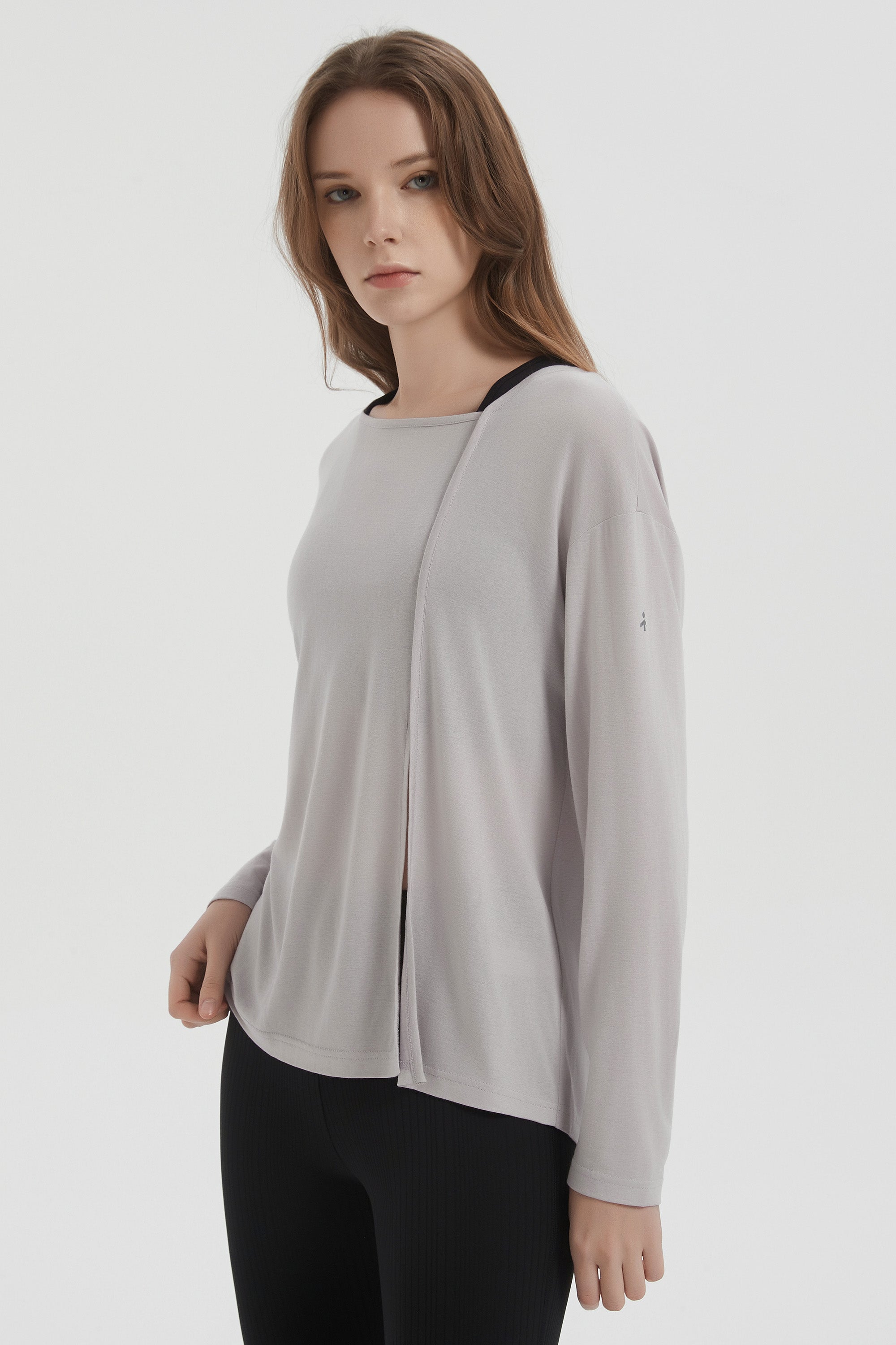 orolay Long Sleeve Sun T-Shirts Lightweight UV Protection #color_gray