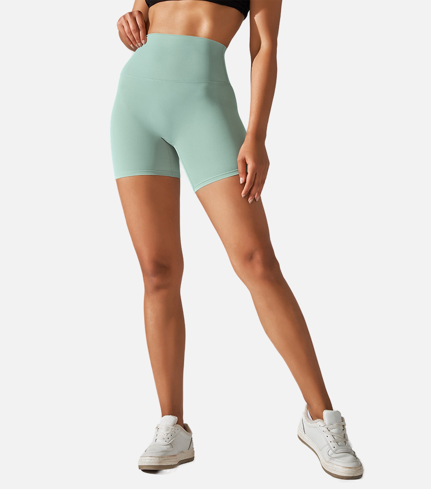 Orolay Feeling Biker Shorts-Naked Feeling Biker Shorts - Orolay, #color_green