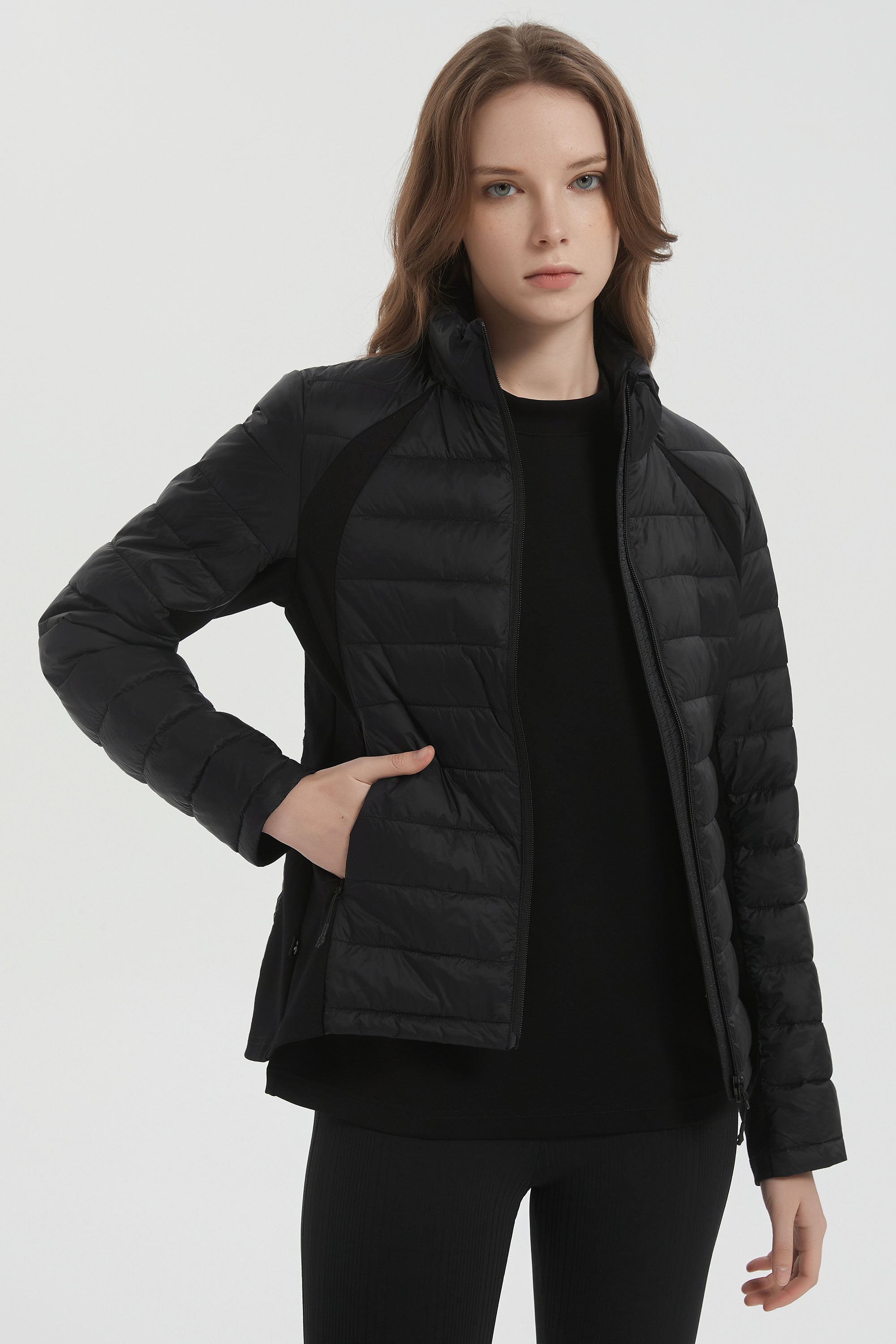 Orolay Lightweight Insulated Quilted Puffer Coats Breathable #color_black