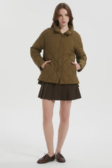 Orolay Oversized Puffer Jacket Lightweight Quilted #color_coffee