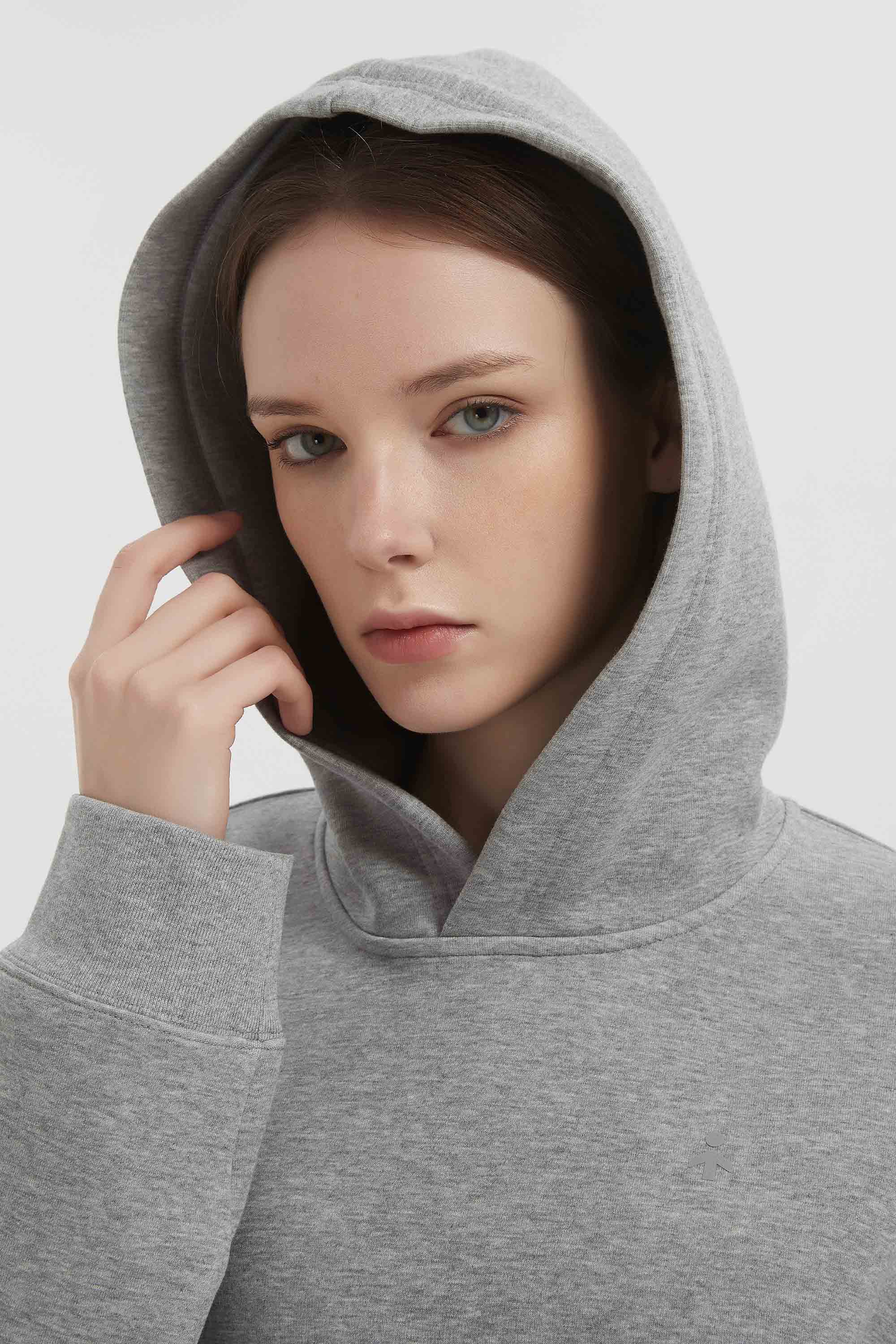 Orolay Causal Hoodies Pullover with Pocket #color_gray