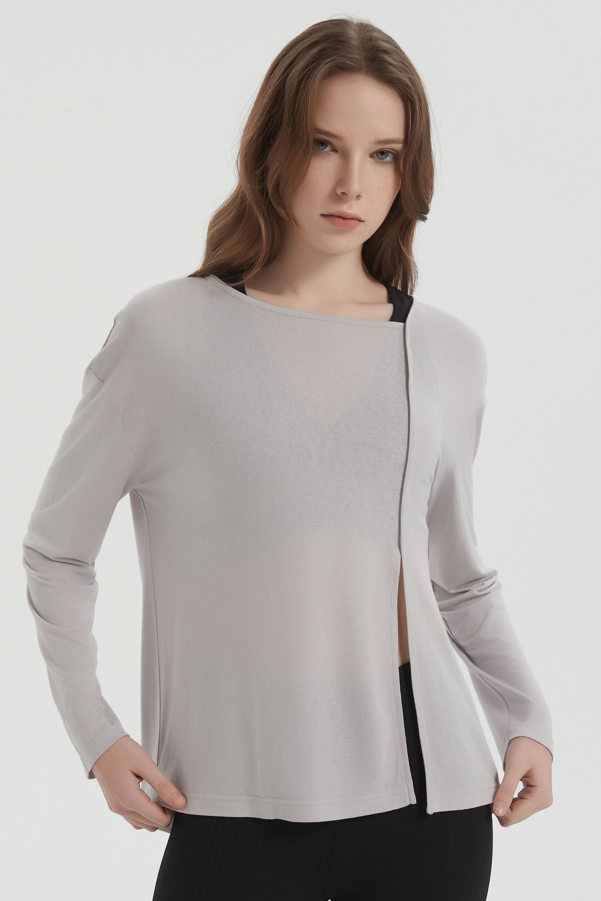 orolay Long Sleeve Sun T-Shirts Lightweight UV Protection #color_gray