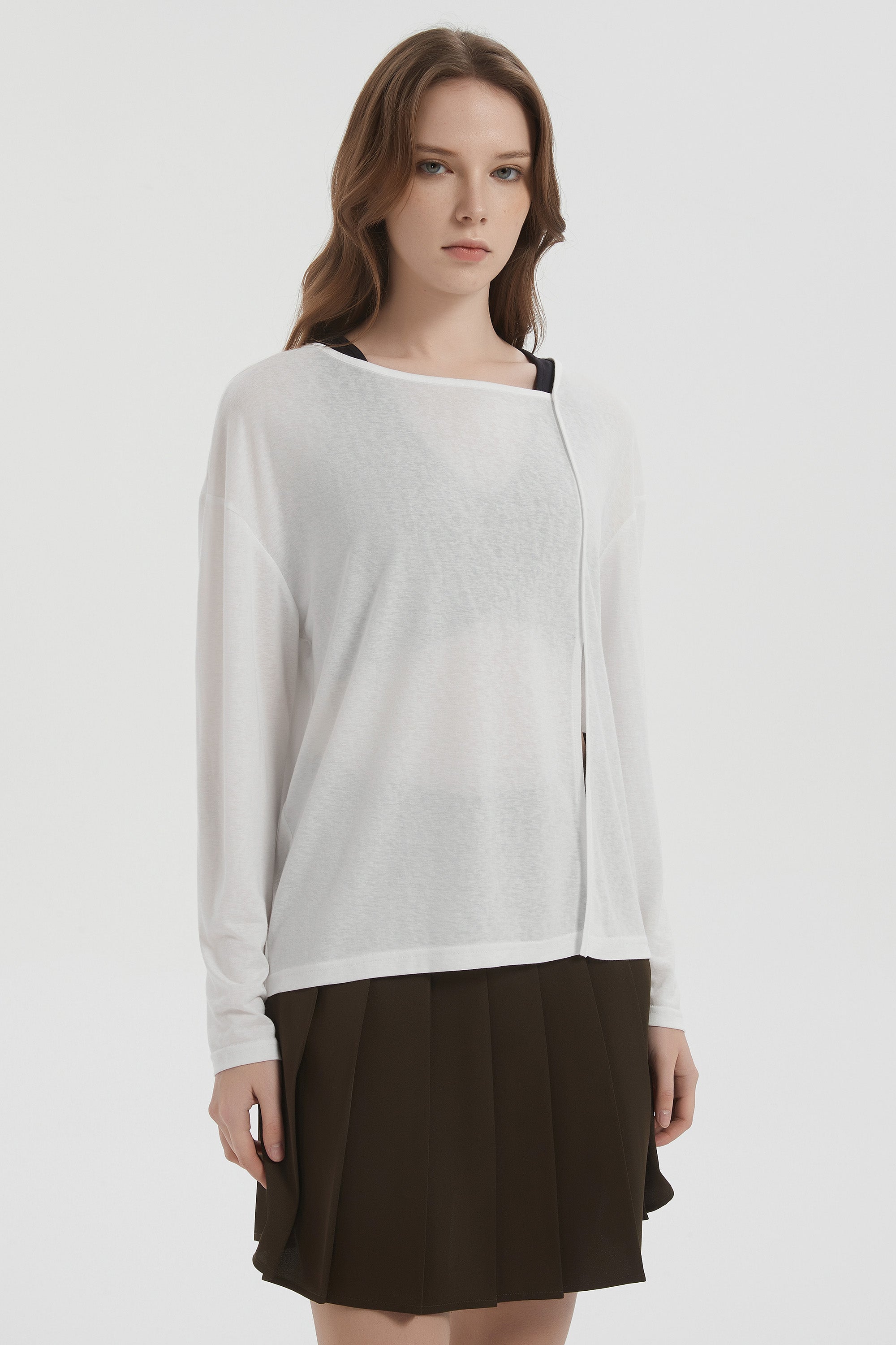 orolay Long Sleeve Sun T-Shirts Lightweight UV Protection #color_white