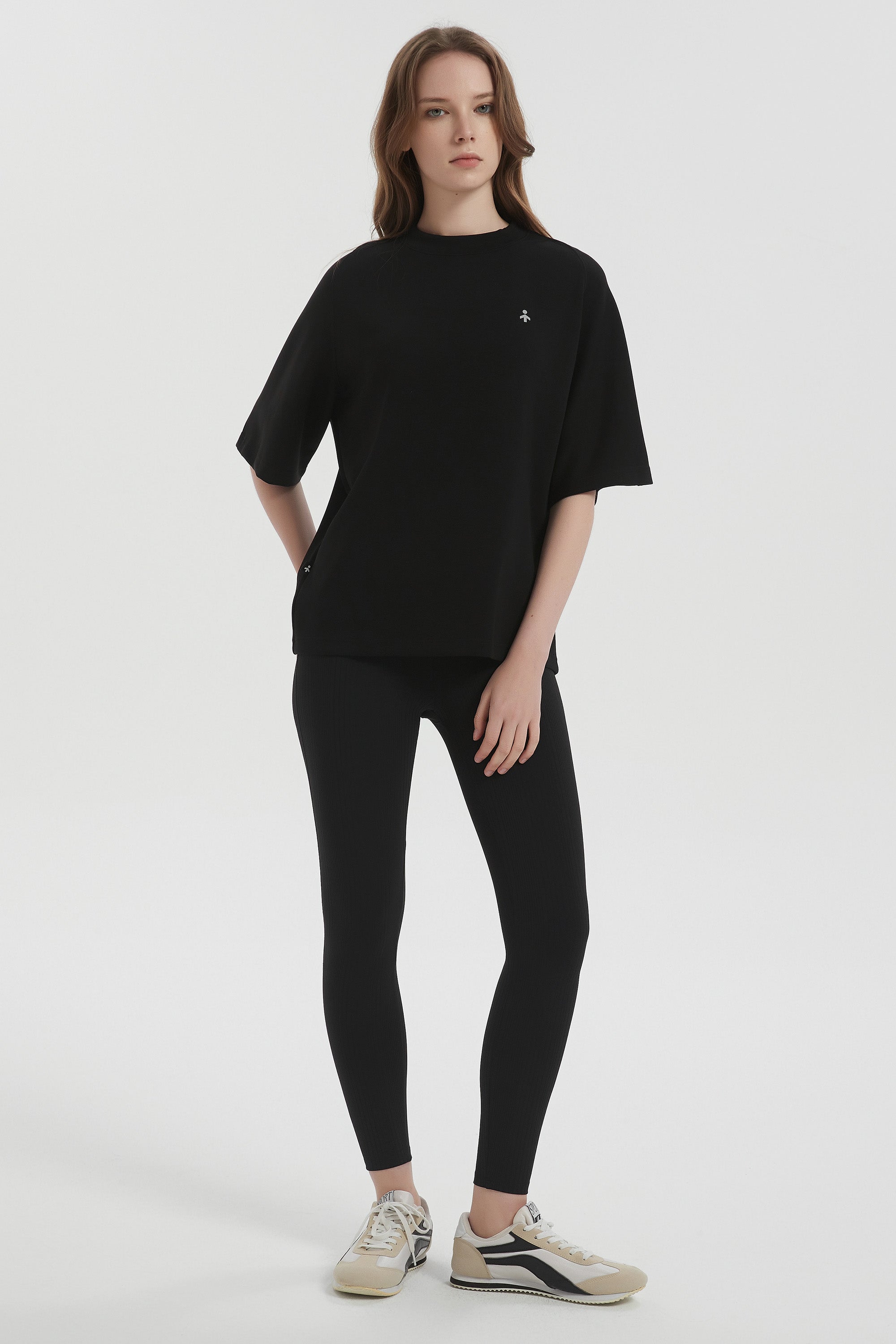 orolay Casual Crew Neck T-Shirt Tops Basic Workout #color_black