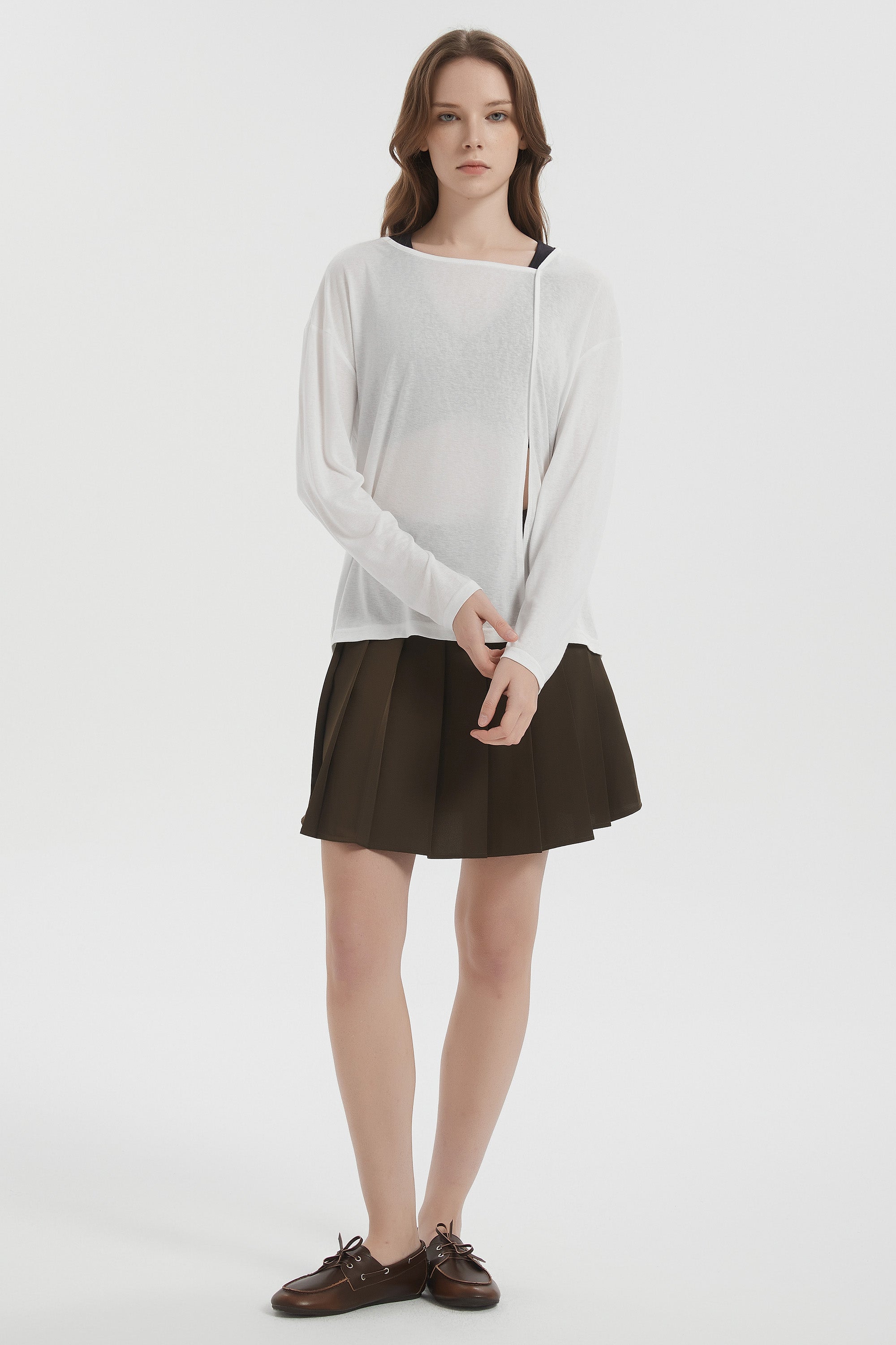 orolay Long Sleeve Sun T-Shirts Lightweight UV Protection #color_white