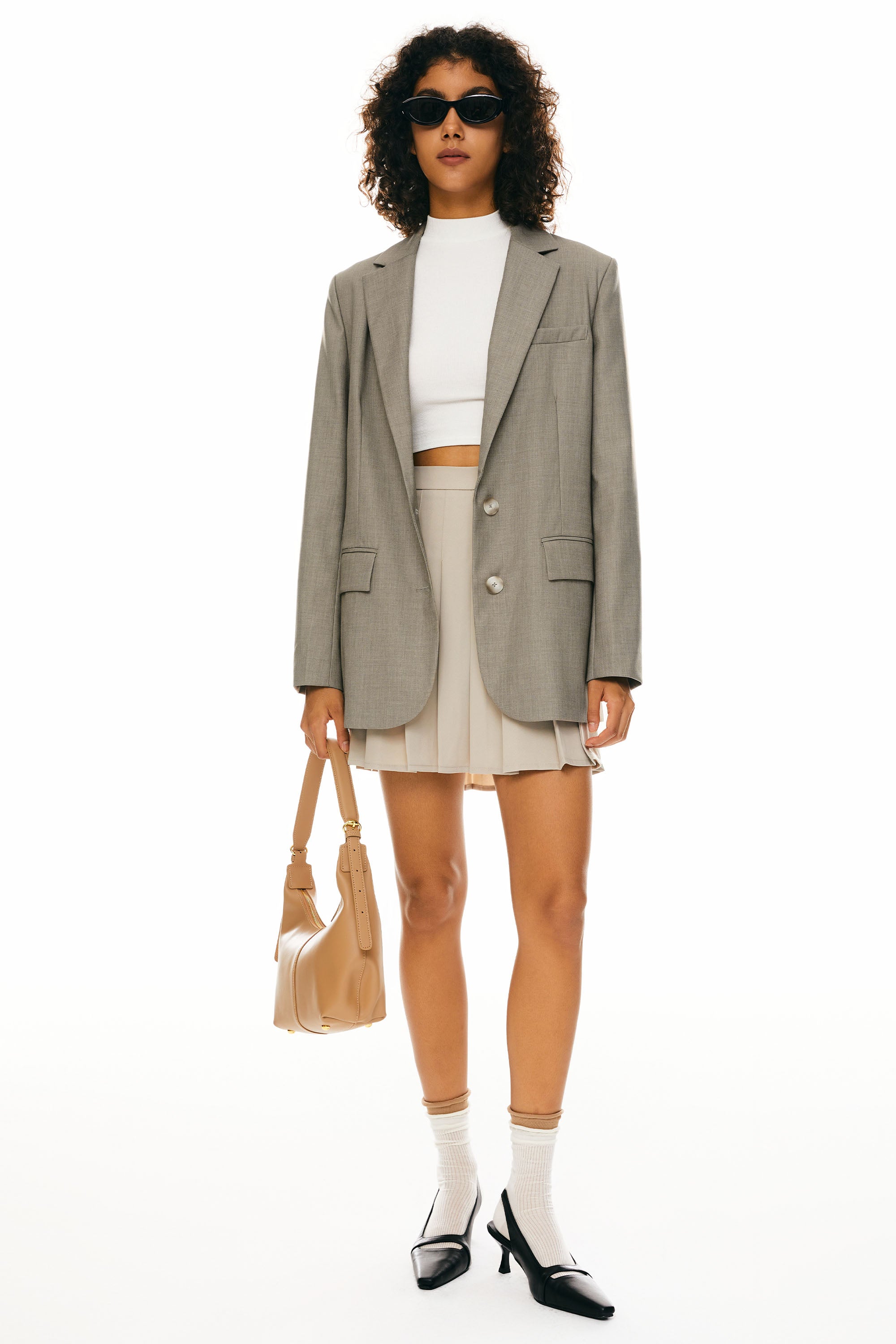 Orolay Long Sleeve Work Blazer Casual Business #color_khaki