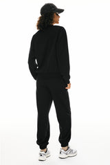 Orolay Casual Crewneck Sweatshirts Long Sleeve #color_black