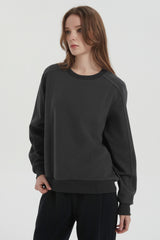 Orolay Casual Crewneck Sweatshirts Long Sleeve #color_darkgray