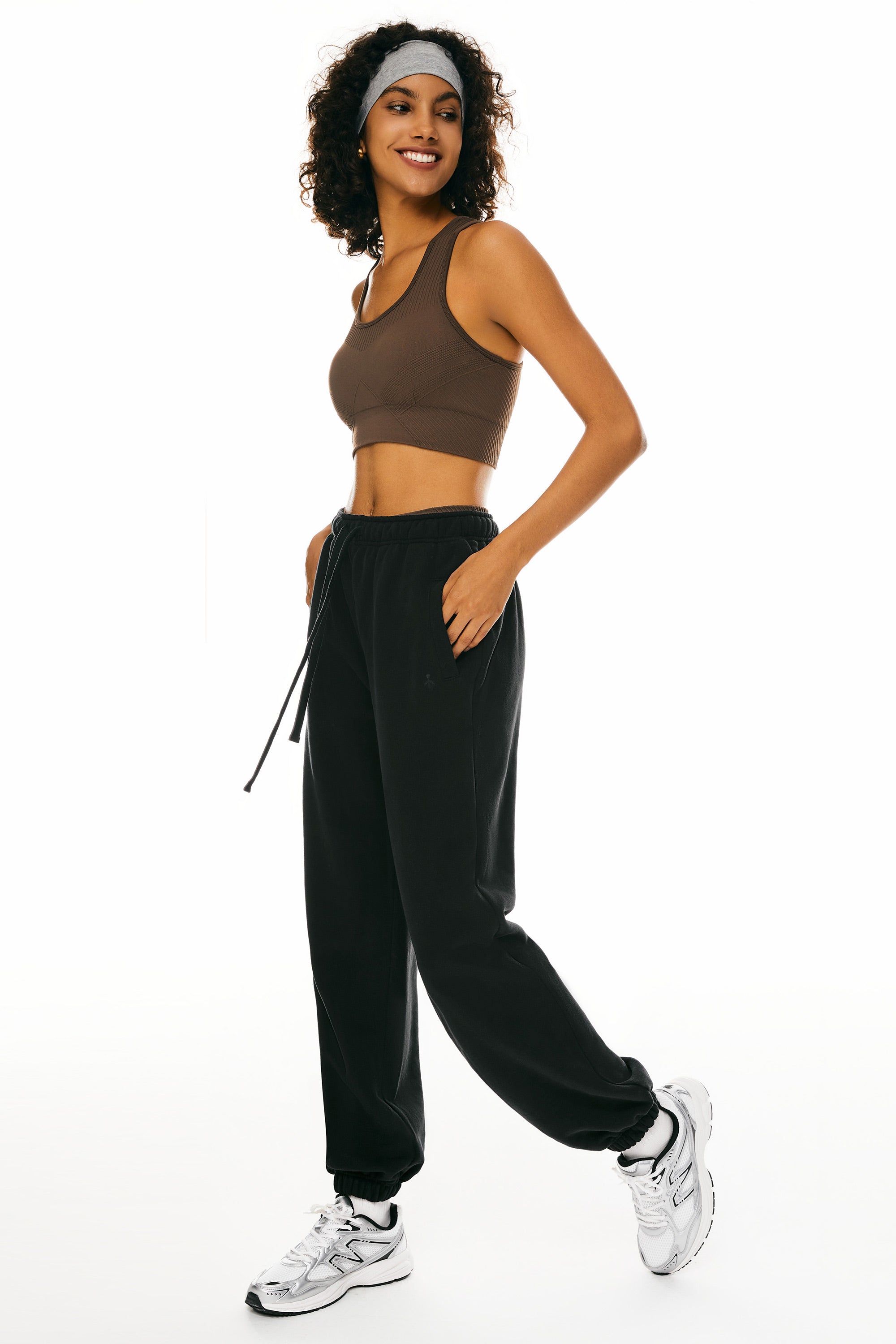 Orolay Fleece Lined Sweatpants Athletic Workout #color_black