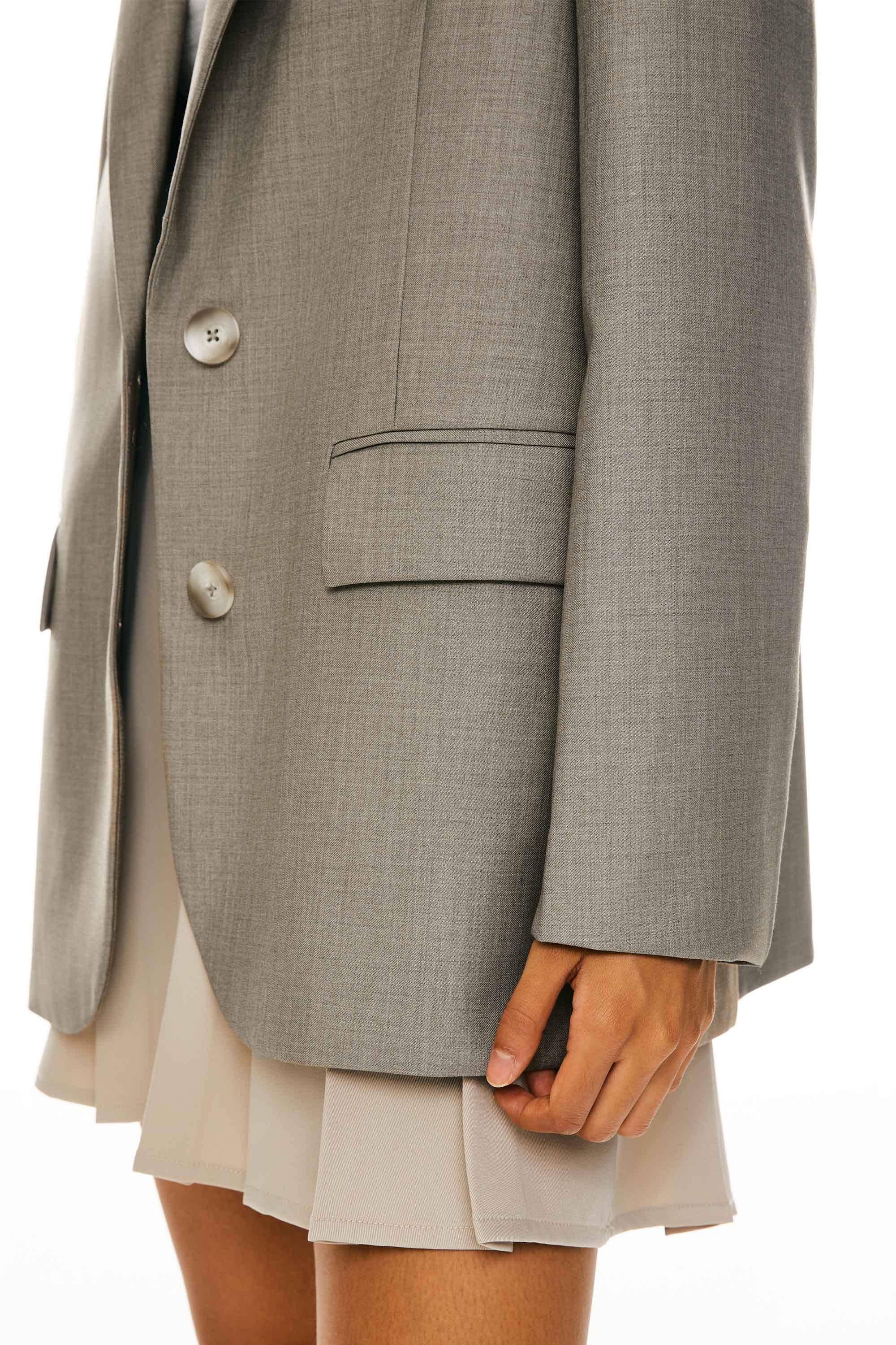 Orolay Long Sleeve Work Blazer Casual Business #color_khaki