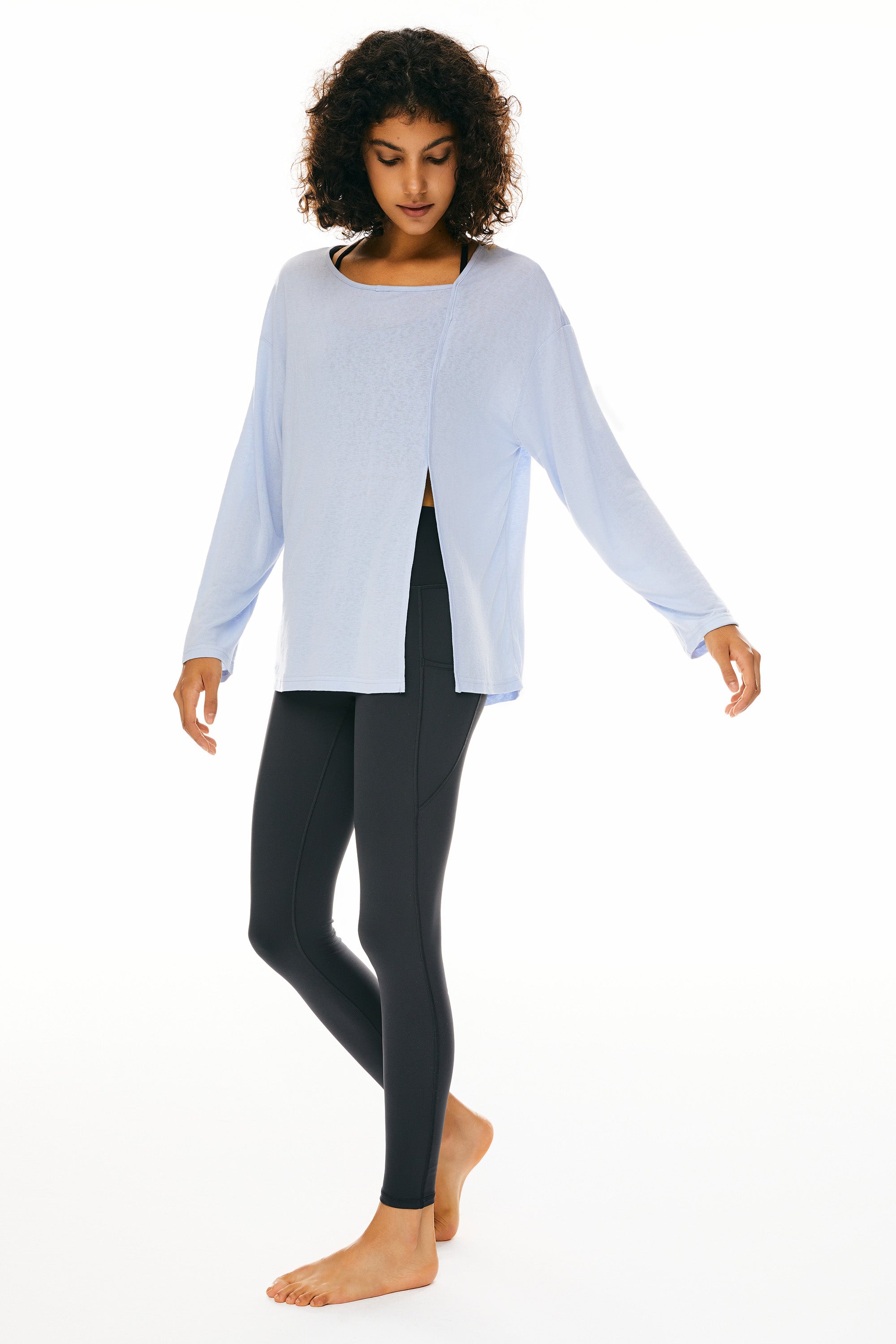 orolay Long Sleeve Sun T-Shirts Lightweight UV Protection #color_light blue