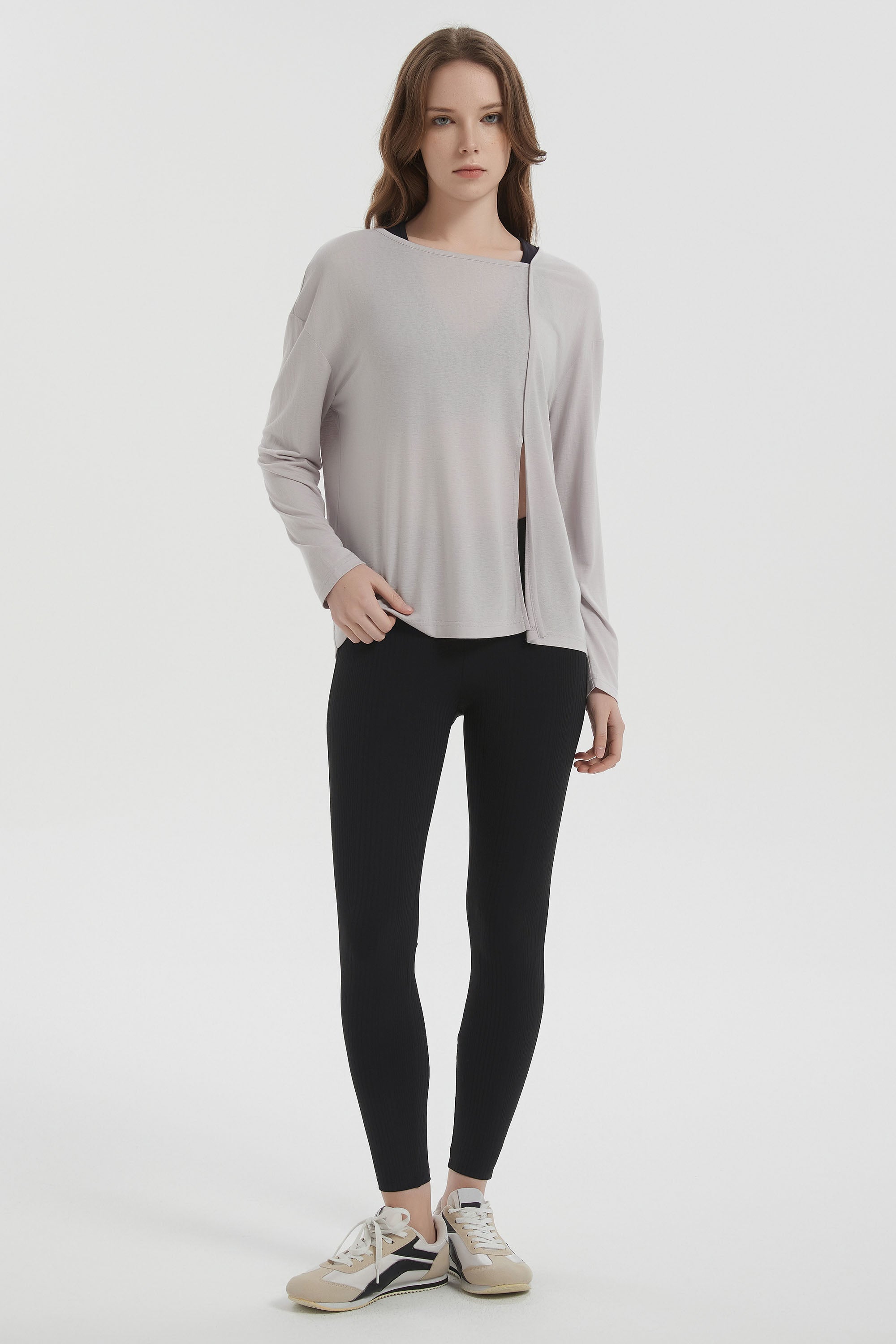 orolay Long Sleeve Sun T-Shirts Lightweight UV Protection #color_gray