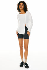 orolay Long Sleeve Sun T-Shirts Lightweight UV Protection #color_white