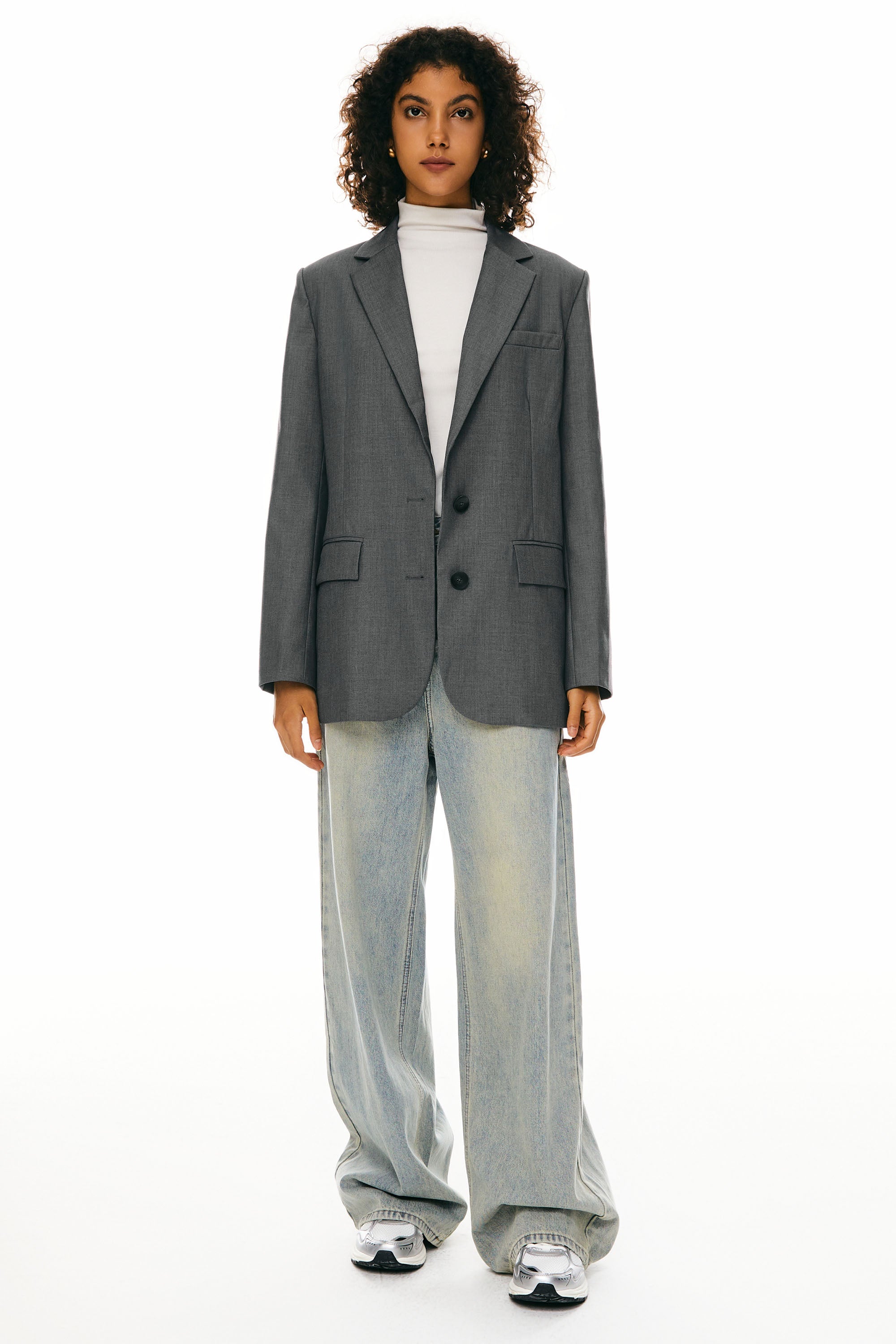 Orolay Long Sleeve Work Blazer Casual Business #color_darkgray