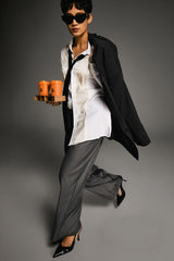 Long Sleeve Office Blazer from Orolay - #color_Charcoal