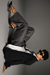 Long Sleeve Office Blazer from Orolay - #color_Charcoal