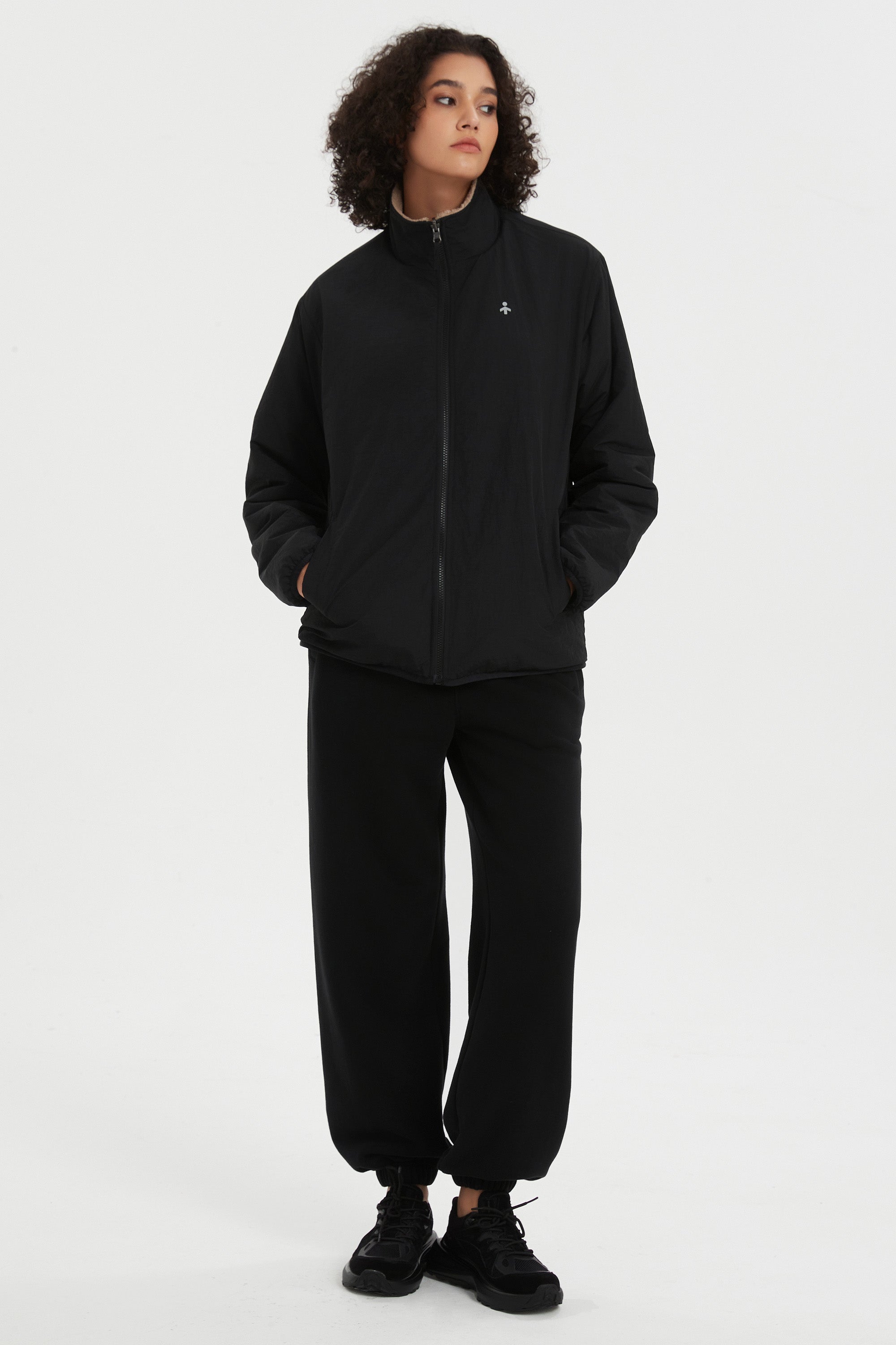 Orolay Reversible Fleece Jackets Full Zip Long Sleeve #color_Odyssey Gray