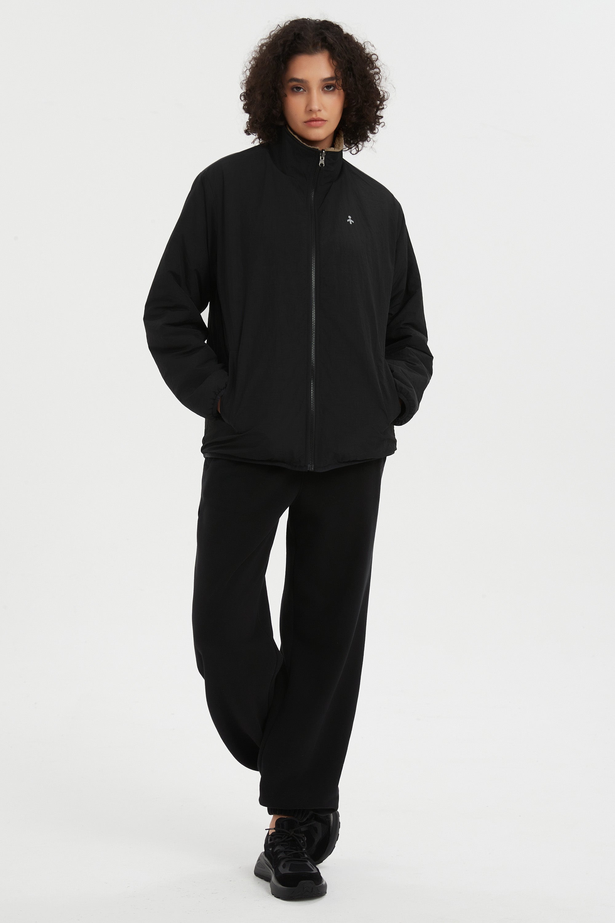 Orolay Reversible Fleece Jackets Full Zip Long Sleeve #color_Odyssey Gray