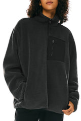 Orolay Reversible Fleece Jackets Full Zip Long Sleeve #color_Odyssey Gray