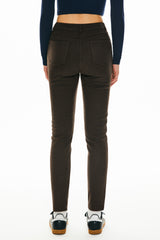 Skinny Jeans Stretchy Casual Pants #color_brown