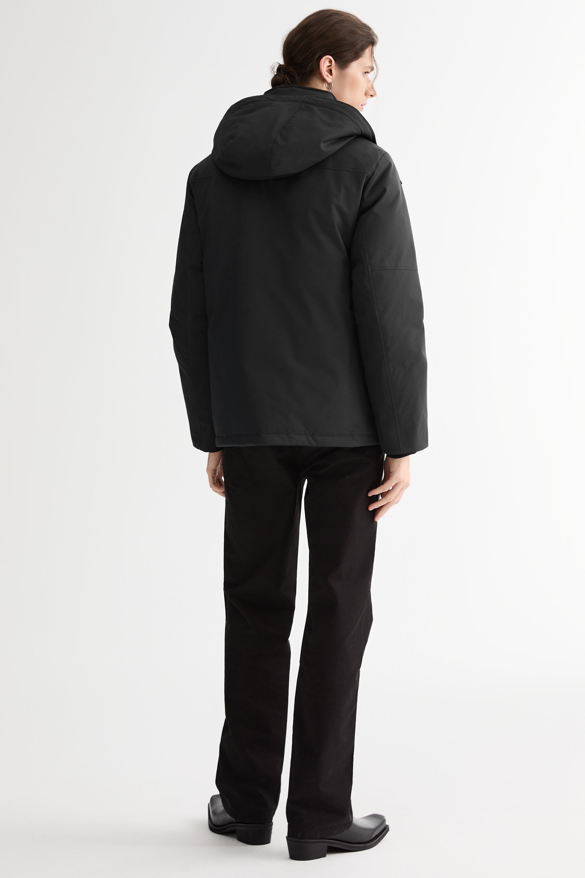 Super Warm Down Parka with Hood Orolay #color_black