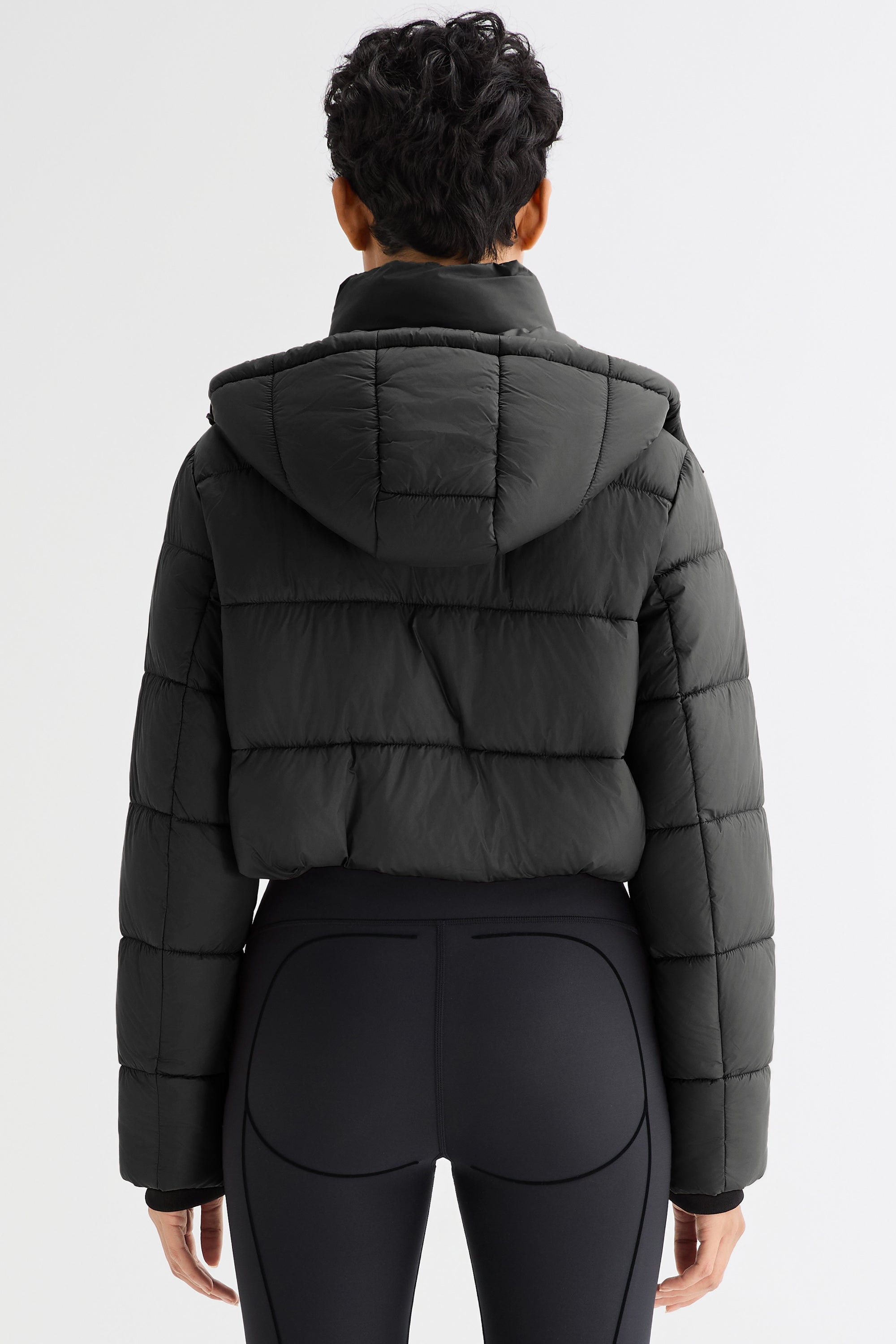 Orolay Urban Essential Short Puffer #color_black