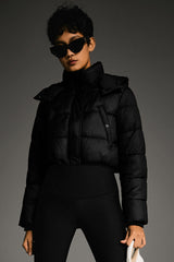 Orolay Urban Essential Short Puffer #color_black