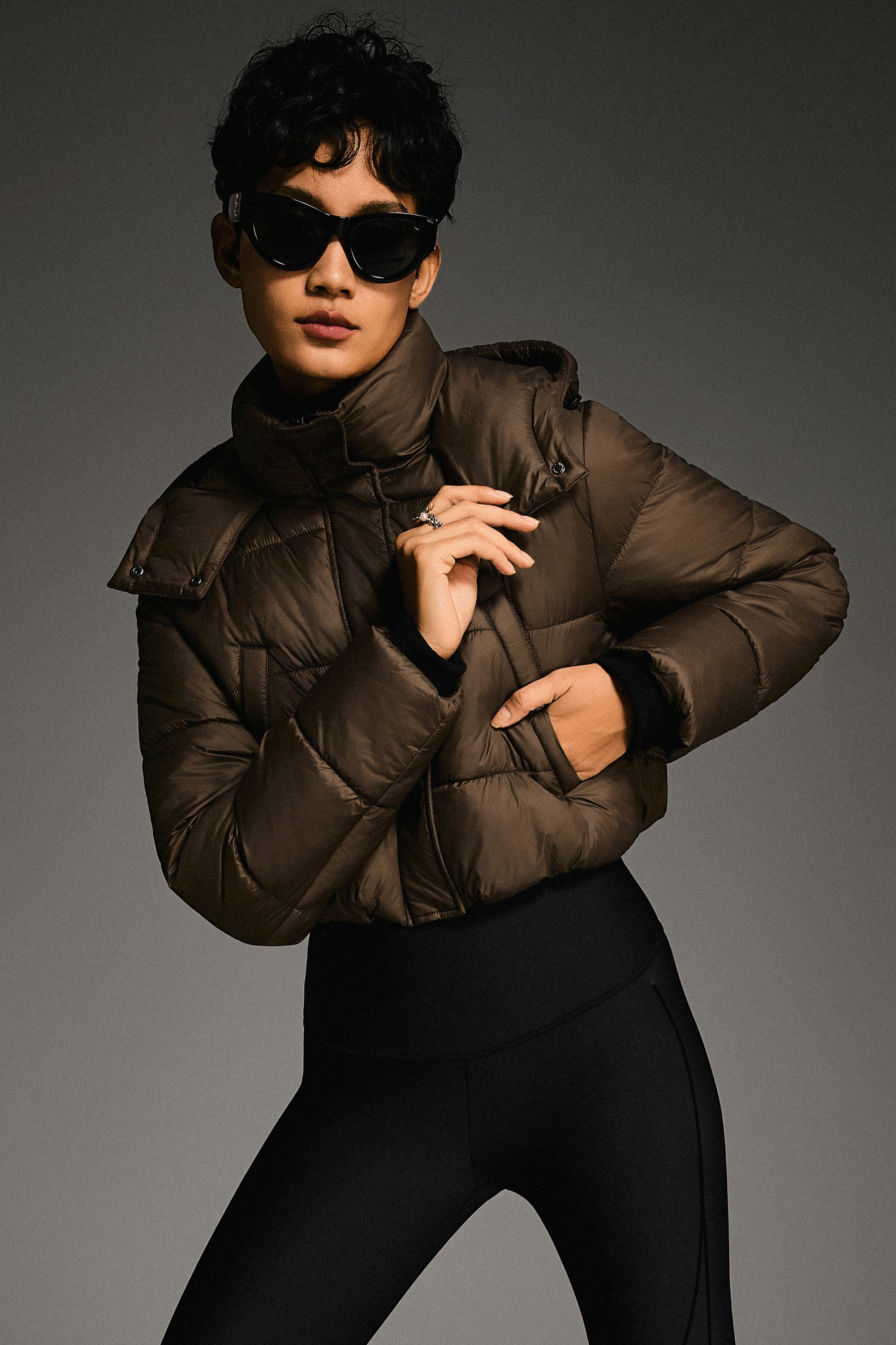 Orolay Urban Essential Short Puffer #color_coffee
