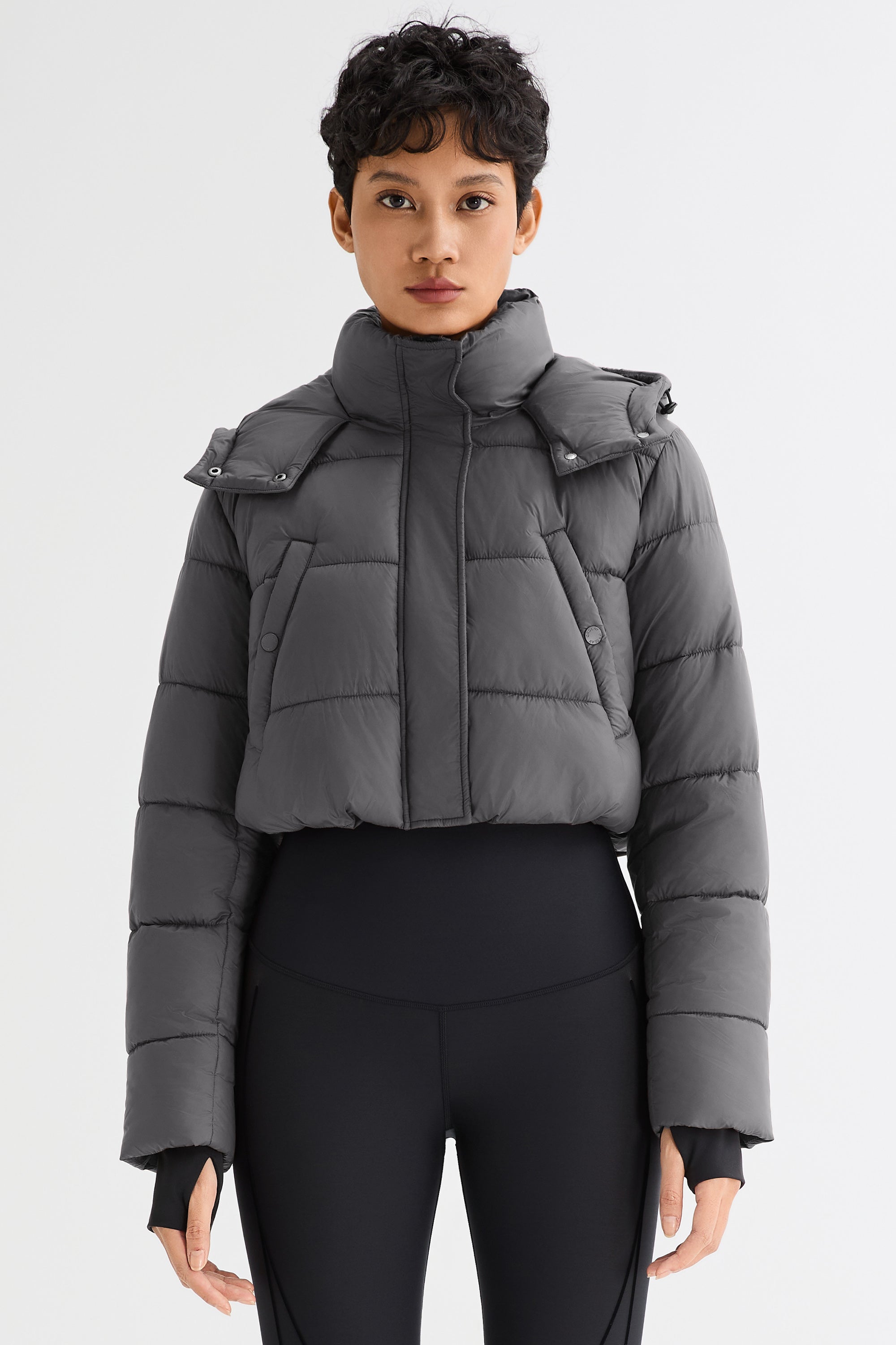 Orolay Urban Essential Short Puffer #color_gray