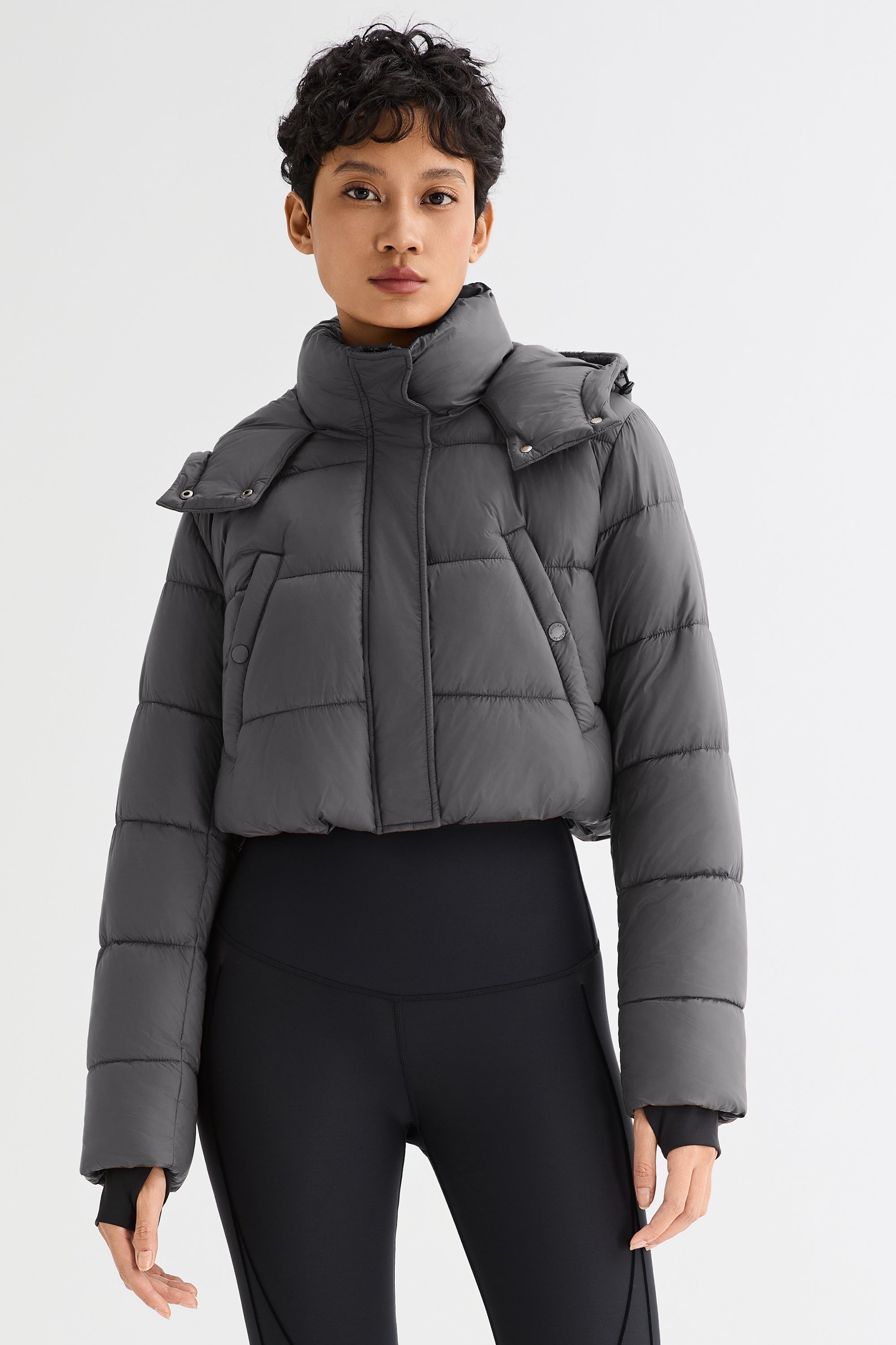 Orolay Urban Essential Short Puffer #color_gray