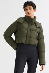 Orolay Urban Essential Short Puffer #color_Olive
