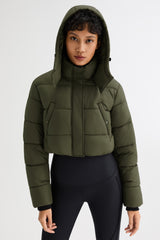 Orolay Urban Essential Short Puffer #color_Olive
