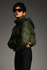 Orolay Urban Essential Short Puffer #color_Olive
