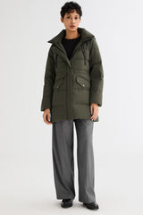 Orolay-Waterproof Thickened Down Jacket with Hood-#color_Chive
