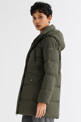 Orolay-Waterproof Thickened Down Jacket with Hood-#color_Chive