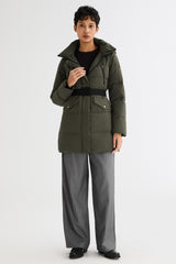 Orolay-Waterproof Thickened Down Jacket with Hood-#color_Chive