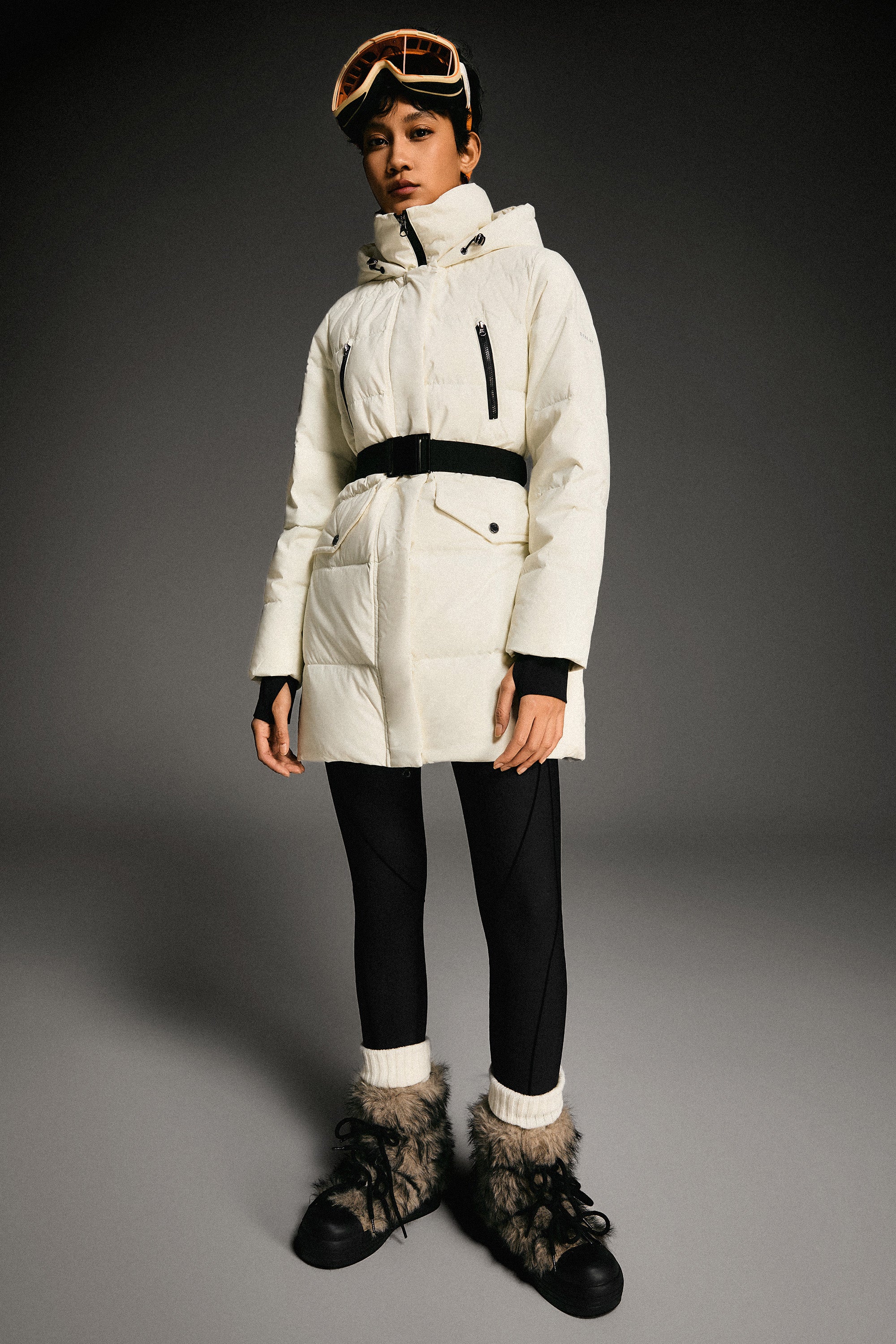 Orolay-Waterproof Thickened Down Jacket with Hood-#color_White
