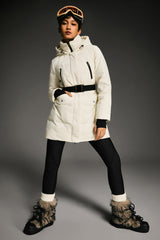Orolay-Waterproof Thickened Down Jacket with Hood-#color_White