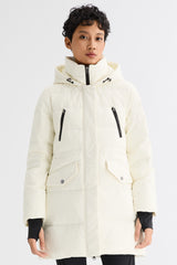 Orolay-Waterproof Thickened Down Jacket with Hood-#color_White